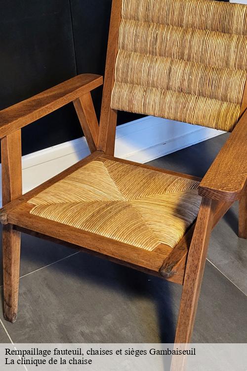 Rempaillage fauteuil, chaises et sièges gambaiseuil-78490 La clinique de la chaise